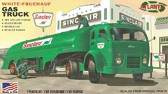 Atlantis Model 1/48 White-Fruehauf Gas Truck w/2 Figures Model Kit ALM1402-W