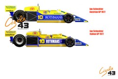 Decals March 761B 1977 Formula 1 1/43rd scale for Tameo Kits by Cigale 43 CDS010