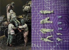 1:35 Resin Model Assembly Kit, GK, Rescue Team of 4 People, Unpainted, Needs …