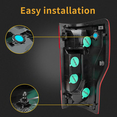 Tail Light Assembly Compatible with 2020-2022 Ford F250/F350/F450 Super Duty Dri