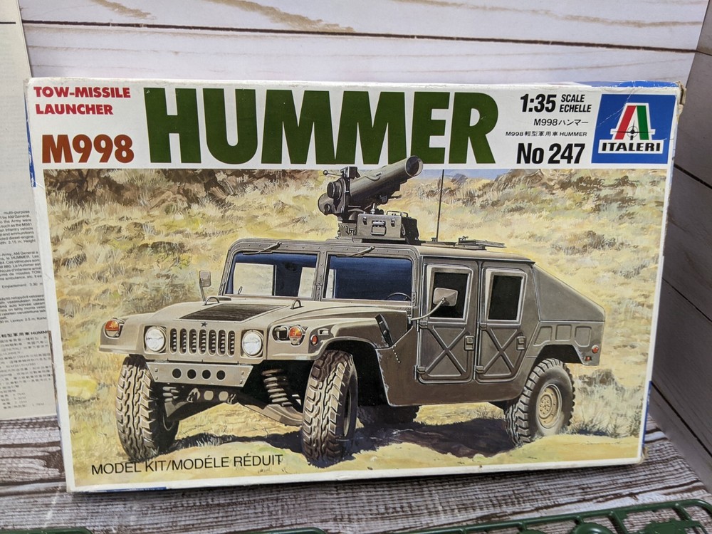 Italeri Tow Missile Launcher Hummer M998 Plastic Model Kit