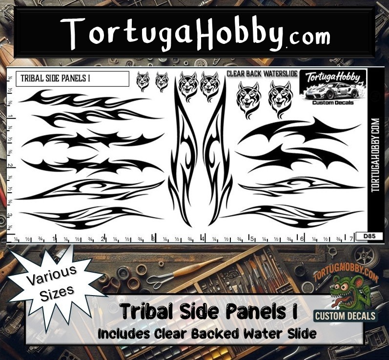 Tribal Side Panels – Racing Stripes – Models, Derby Car or More, Easily Share!