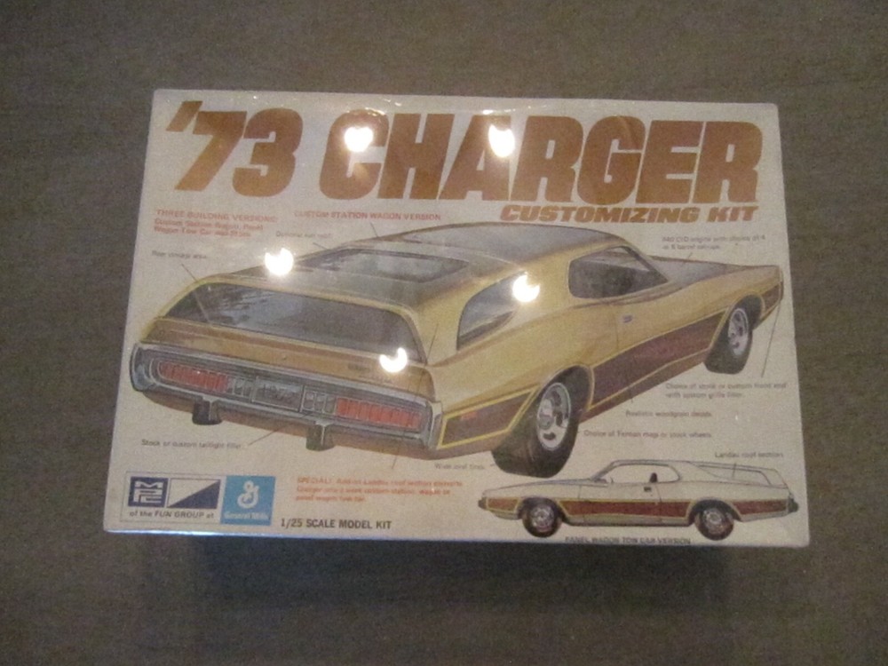 MPC 1973 DODGE CHARGER ORIGINAL FACTORY SEALED UNBUILT KIT #1-7307-225