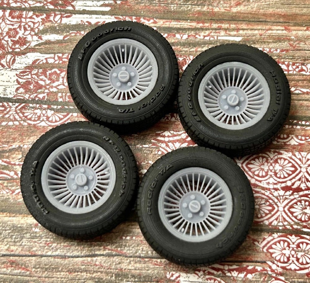 1/24 Scale: 15-inch “1979 Camaro Turbine” Resin model car wheels/tires, 1/25