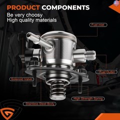 GEARLAST High Pressure Fuel Pump Compatible with Chevrolet Equinox?Impala &