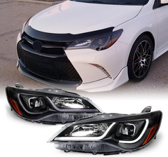 – for 2015-2017 Toyota Camry LED Light Tube DRL Projector Pair Headlights – Pair