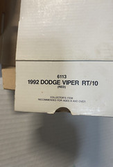 AMT/ERTL 1993 DODGE VIPER RT/10 Black Plastic NIB