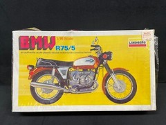 LINDBERG 1976 1/16 MODEL KIT BMW R75/5 2402 MOTORCYCLE SEALED BOX