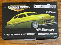 American Muscle Custom Shop ’49 Mercury 1/24 Die-Cast Hot Rod Street Blue/Orange