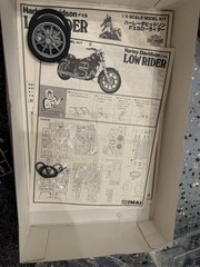vintage Imai Harley Davidson FXS Low Rider 1/12th model kit 1982 open box