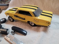 Builder Original Issue AMT 1962-65 Chevy Nova AWB Gasser model car. 1/25