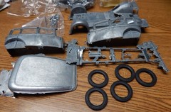 VINTAGE GABRIEL 4857 MODEL A TOWN SEDAN MODEL KIT OPEN BOX UNSTARTED 1/20
