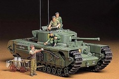 Tamiya 35210 1:35 British InfantryMk.IV Churchill Mk.VII Military Tank Model Kit