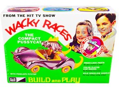 SKILL 2 SNAP MODEL KIT THE COMPACT PUSSYCAT & FIGURE WACKY RACES 1/25 MPC MPC934