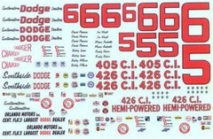 Plastic Performance Products #5/#6 Cotton Owens Dodge 1965-66 1/25 Nascar decal