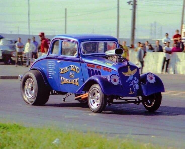 DECALS, DelRio Bros. “Blue Dog” ‘33 Willys AA/GS. Nice!