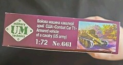 UMT Combat Car T1 U.S.Armored Vehicle of a Cavalry 1/72 661 Kit Sealed Parts