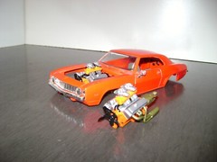 1/24 Scale Small Block Twin Carb Motor Pro Street Hot Rod Drag Racing NHRA