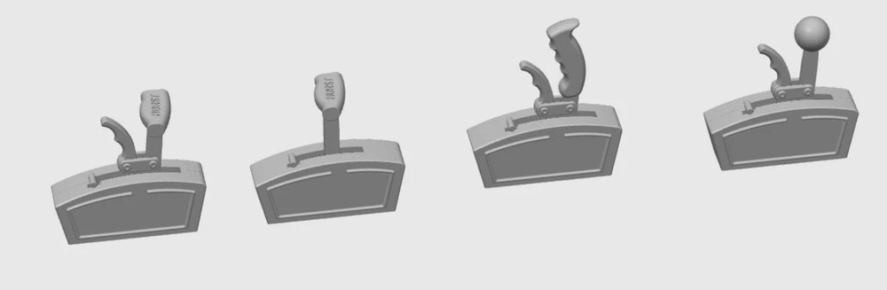 1/25 1/24 Scale 3D Resin Automatic Racing Shifter Pack