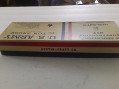 Austin Craft Solid Wood Model Kit US Army one and a half Ton Truck