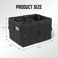 Dna Motoring Trunk Organizer For Car 60L Large Capacity Foldable Trunk