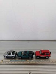 Lot of 3 Hongwell 1/72 Toyota Raf 4, Toyota Land Cruise, Land Rover