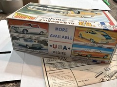 JO-HAN 1963 OLDSMOBILE STARFIRE ORIGINAL BOX/INST ONLY! CIRCA 1970’s! VMCP!