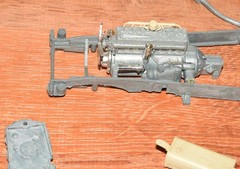 Hubley 1930 Packard Roadster #4860, Metal & Plastic Parts, Missing Chrome Parts