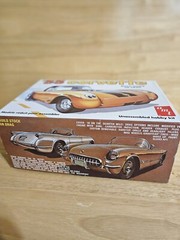 Vintage AMT Model Kit 1955 Chevrolet Corvette 2n1 Kit 1:25 Build Stock Or Drag