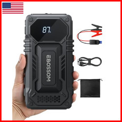 Ebossom Car Battery Jump Starter12000Mah Battery Jump Box44.4Wh Vehicle Jump