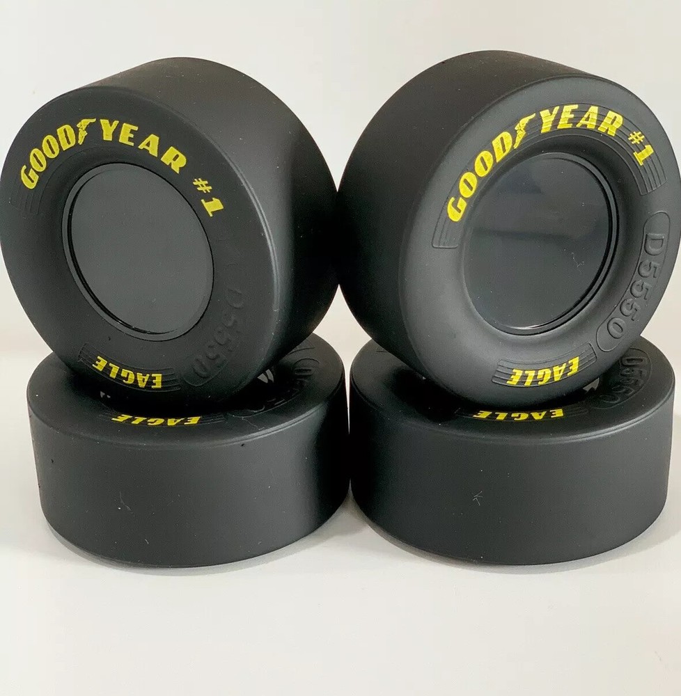 4 1/8 Scale Goodyear Eagle Tires Set # 1 Drag Slick For REVEL 1:8 Model Cars NEW