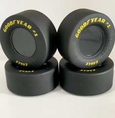 4 1/8 Scale Goodyear Eagle Tires Set # 1 Drag Slick For REVEL 1:8 Model Cars NEW