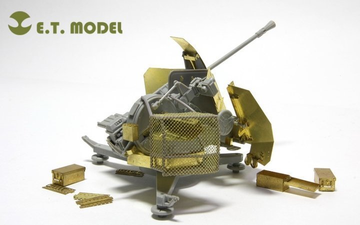 ET Model E35026 1/35 3.7cm Flak 43 Anti-Aircraft Gun Detail for Trumpeter 02311