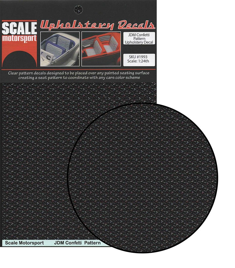 Scale Motorsport 1/24 JDM Confetti Pattern Upholstery Decal