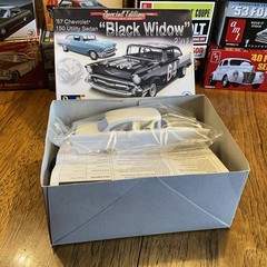 Revell 4240 1/25 Scale ’57 Chevrolet 150 Utility Sedan “Black Widow” Model Kit