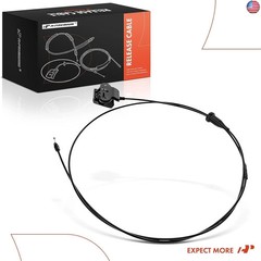A-Premium Front Hood Latch Release Cable with Handle Compatible with Dodge