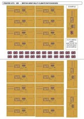 BRITISH ARMY MULTICLIMATE RATION BOXES 1/35