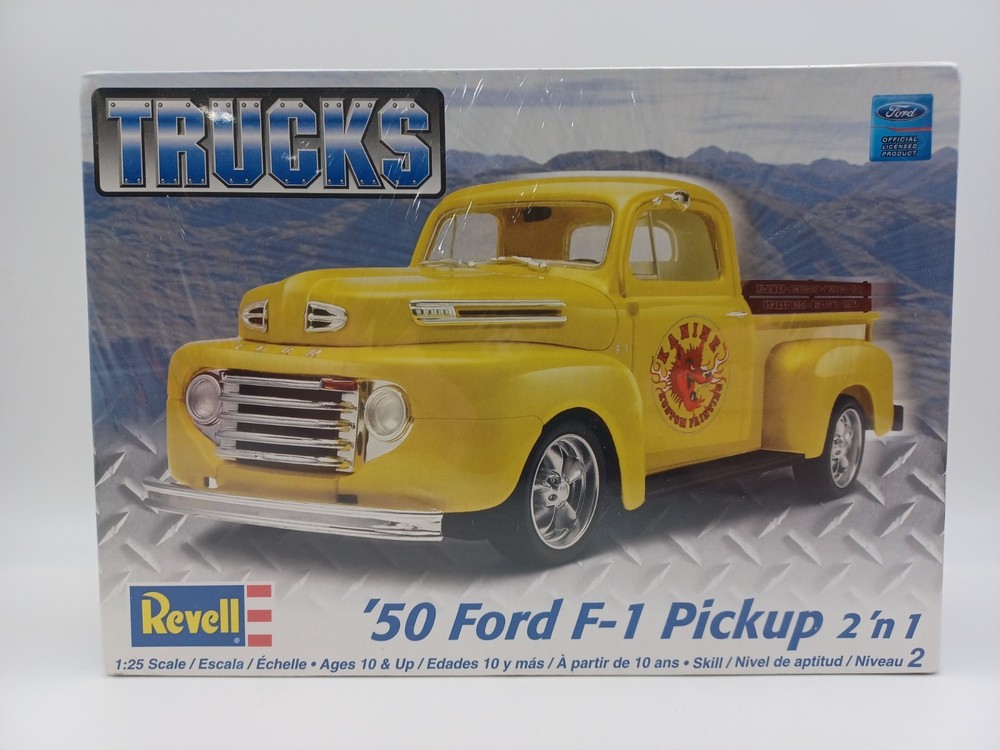 Revell 85-7203 1950 Ford F-1 Pickup 2 ‘n 1 1:25 Model Kit New Factory Sealed