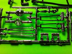 32 1932 Ford Sedan Delivery 1/25 frame chassis chrome rear end axle model parts