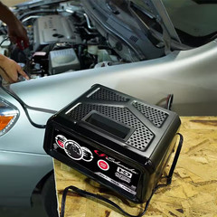 6A Car Battery Charger and Maintainer, 80A Engine Starter, 20A Boost, 12V for Po