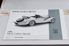 Pocher Mercedes Benz 1936 540K Cabrio Special 1:8 model unopened factory sealed
