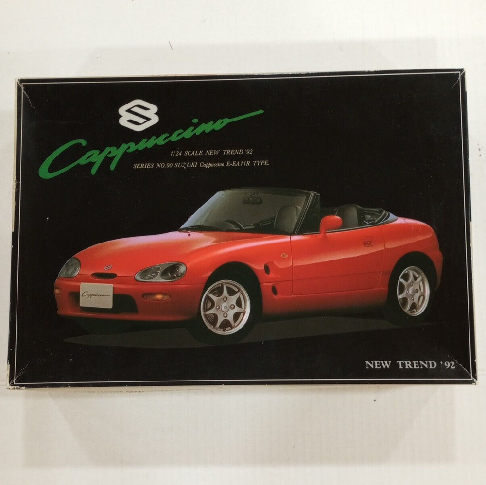 Aoshima 1/24 New Trend ’92 Series, Suzuki Cappuccino E-EA11R Plastic Kit (No.90)
