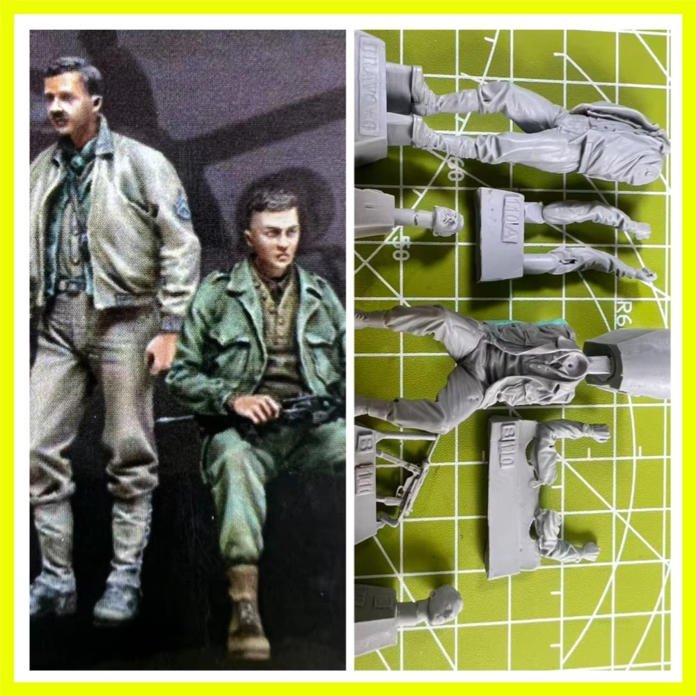1: 35 Resin Model U.S.TANK CREW G) 1944-1945 Scene Model Toy Unpainted