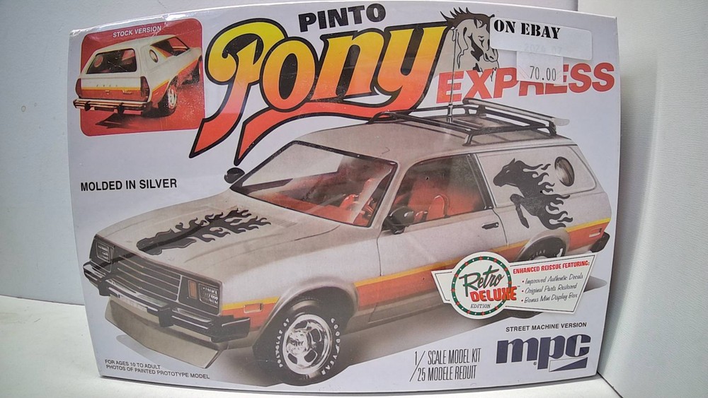 Sealed MPC Ford Pinto Pony Express 1:25 scale Model Kit #MPC845