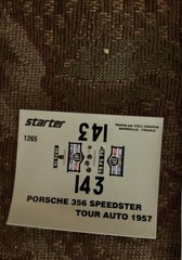 Rare Starter Porsche 356 Speedster Tour Auto 1957 Resin Kit 1:43 Car Made France