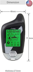 EASYGUARD EC202 2 Way car Alarm System with LCD Pager Display Remote Engine