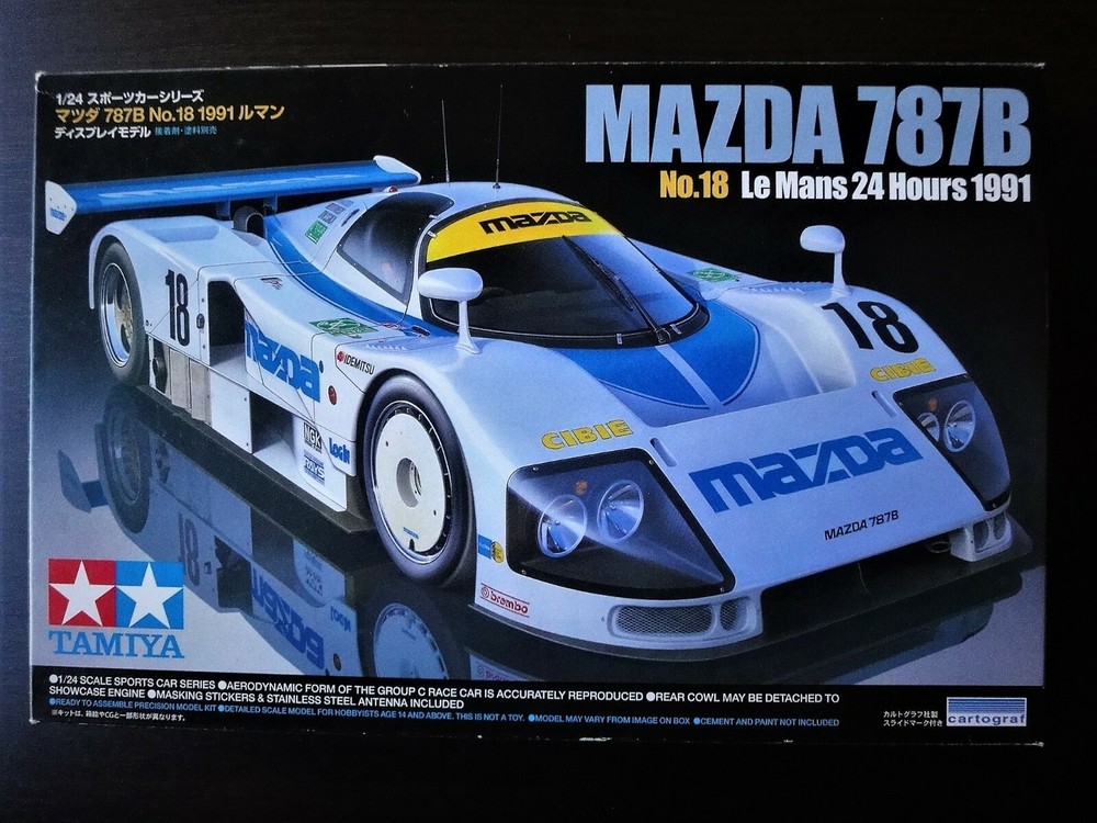Reasonable ! TAMIYA 1/24 MAZDA 787B ’91 Le Mans No18 with Detail up Wheels !