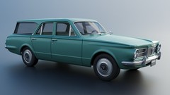 3d Printed 1/25 1965 Plymouth Valiant Station Wagon Model Kit