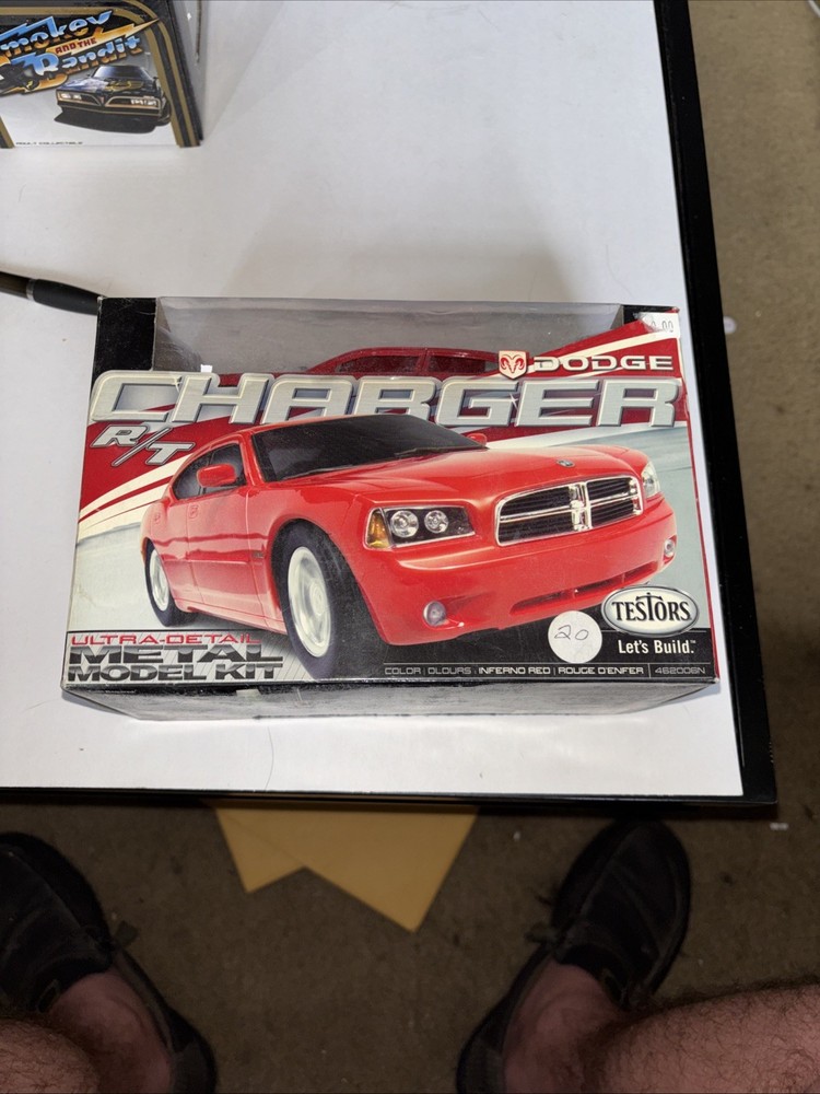 Testors Let’s Build Ultra Detail Metal Model Kit Dodge Charger Nib