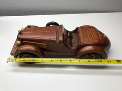Classic Vintage Handcrafted Wooden Model Car 1933 Packard Twelve Luxury Vehicle